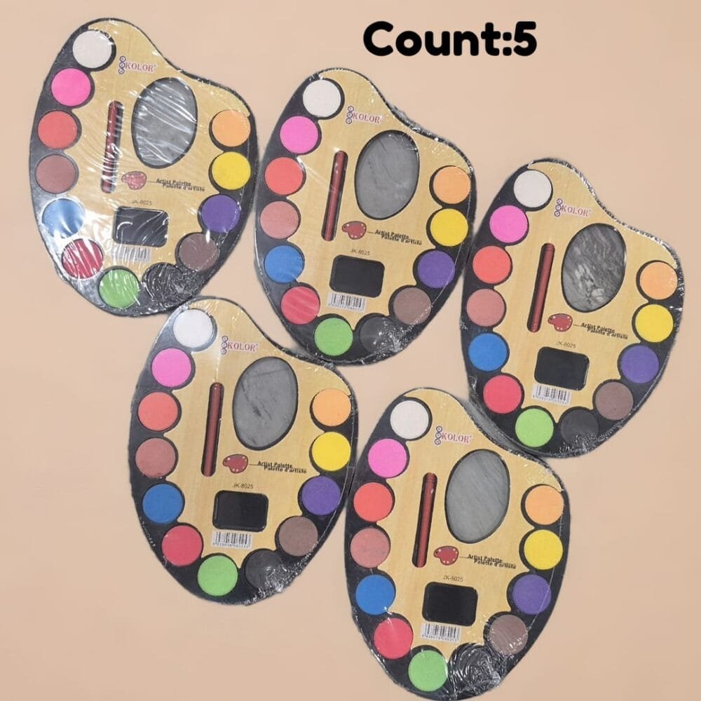 SDL 5 Pieces of Big Watercolor Palette for Return gifts and Birthday Gifts for Kids