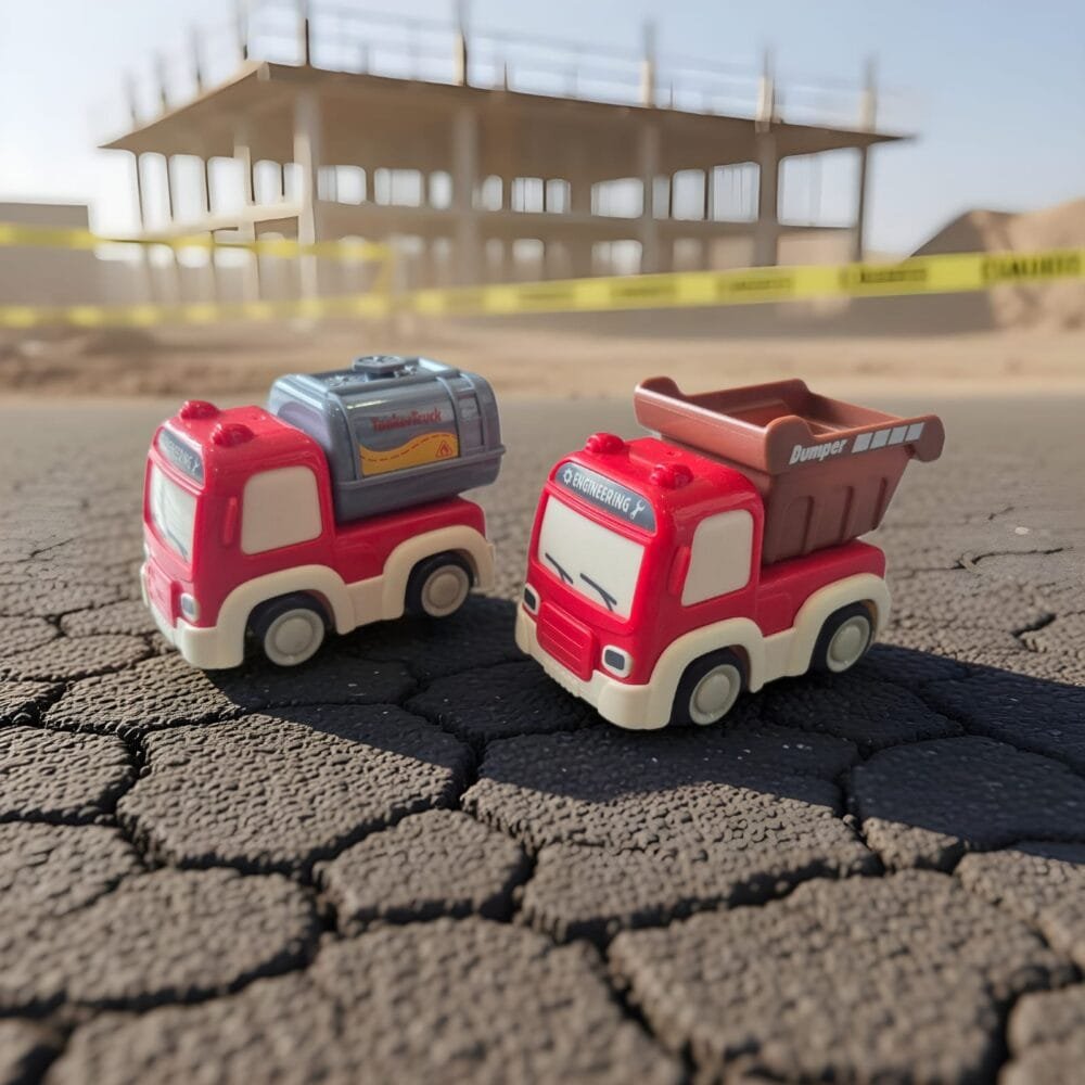 SDL 2 Pieces of Construction Vehicles Toys for Kids and Toddlers (Non-Battery)