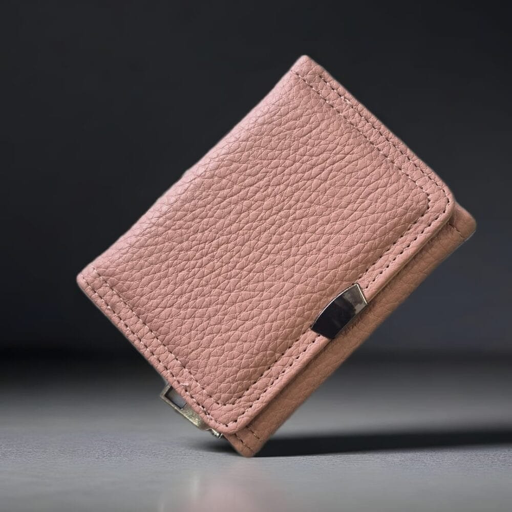 SDL 1 Piece of Premium Pink Shade 3 Fold Women's Wallet for Compact Keep and Office and Travel Friendly