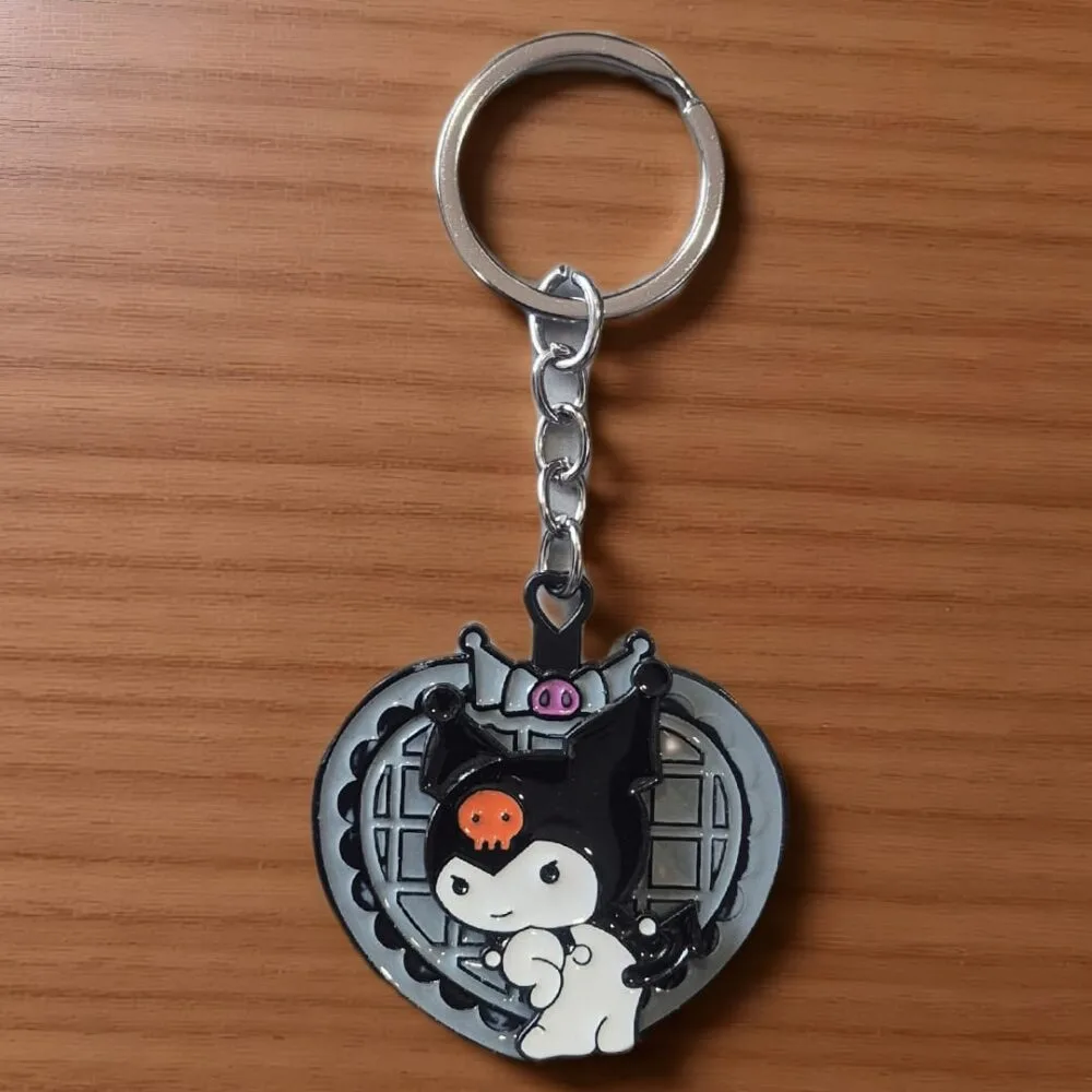 SDL Premium Kuromi Metal Rotating Keychain for All Key Types