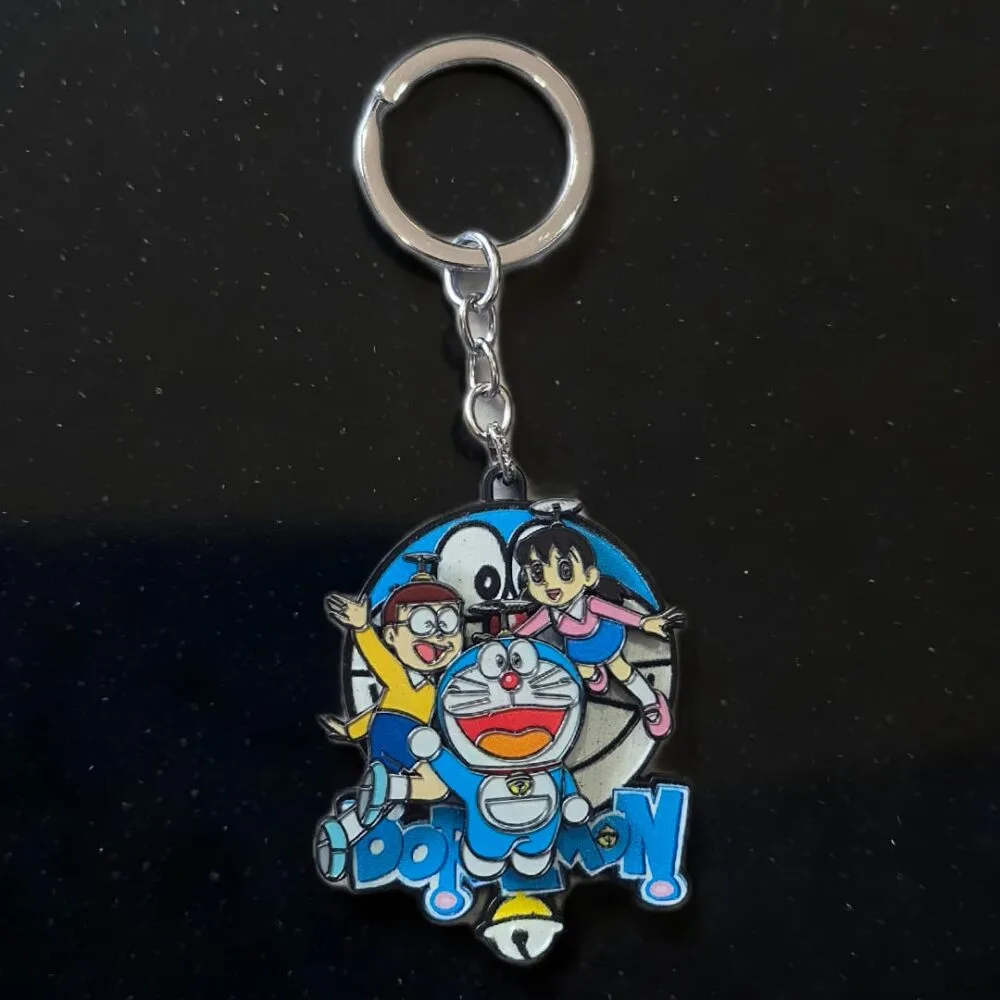 SDL Premium Doraemon Metal Rotating Keychain for All Key Types
