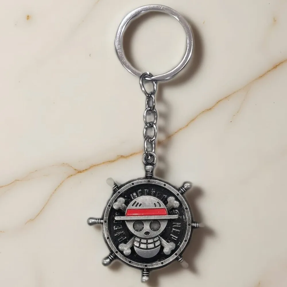 SDL 1 Piece of Onepiece Anime Design Rotating Keychain for All Key Types