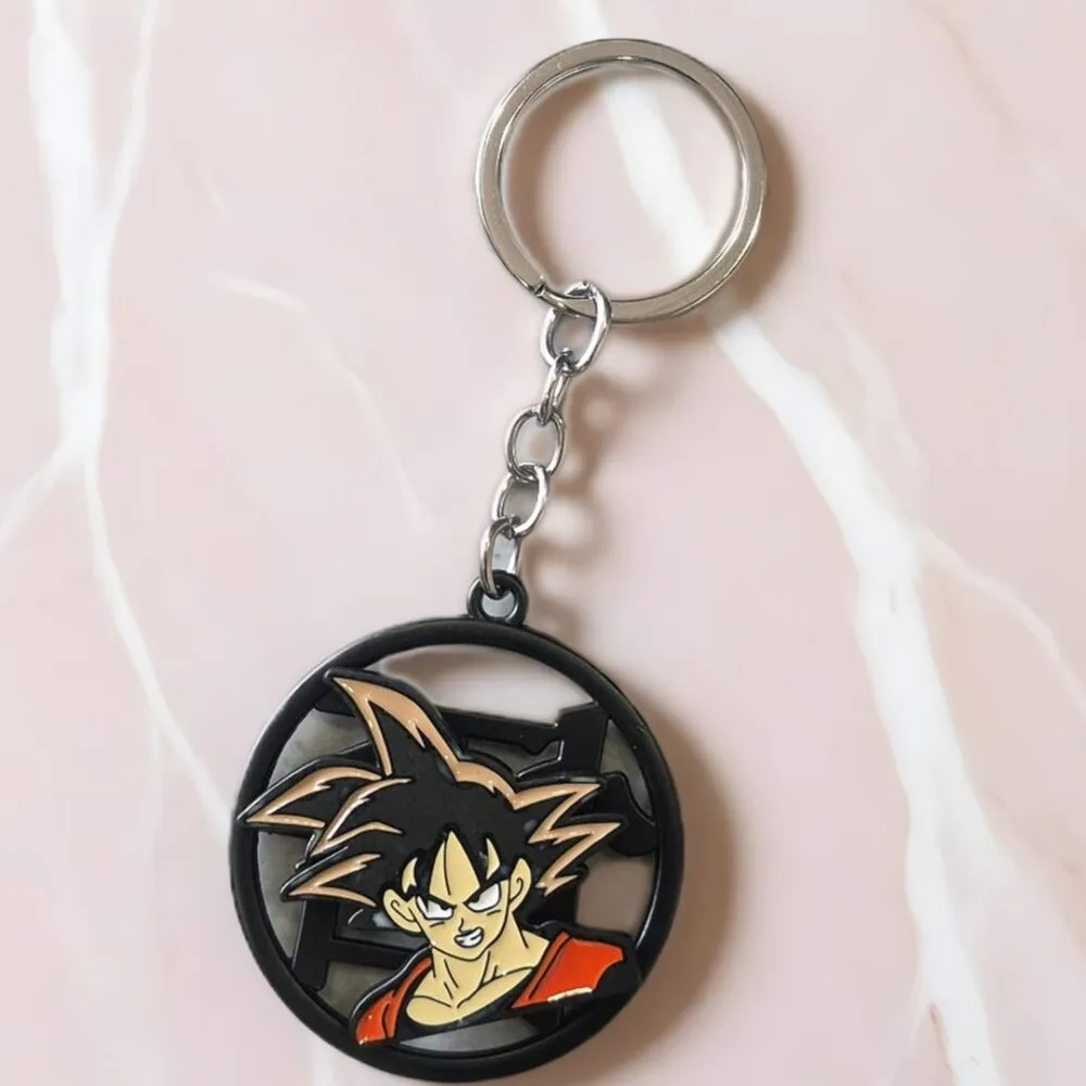 SDL 1 Piece of DragonBallZ Design Rotating Keychain for All Key Types