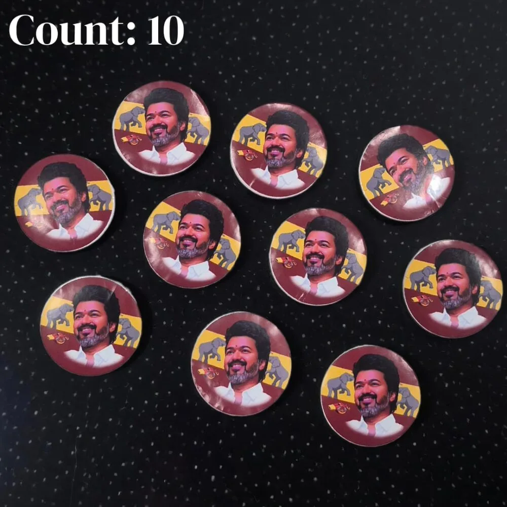 SDL 10 Pieces of TVK Badge for TVK Supporters and Fans/Voters
