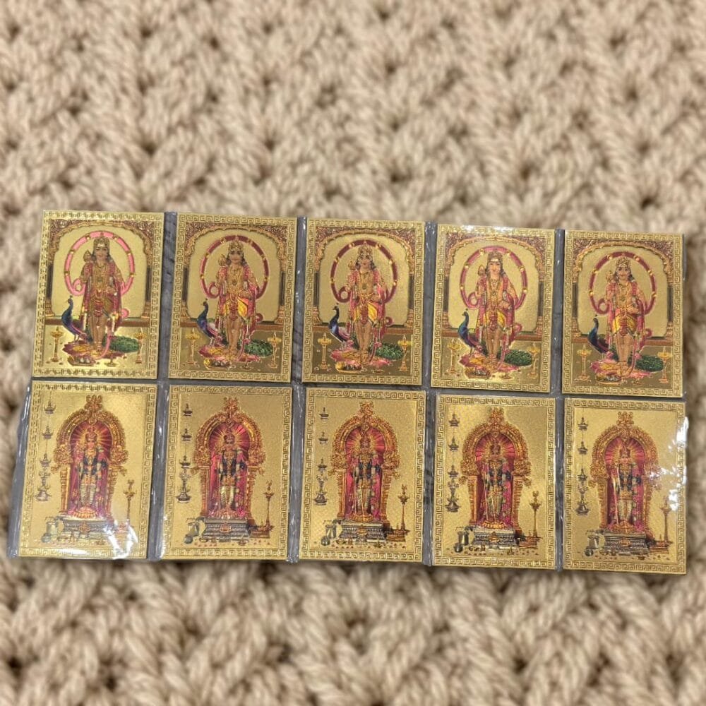 SDL 10 Pieces of Lord Murugan Fridge Magnet for Gifts, Return Gifts and Fridge Decors