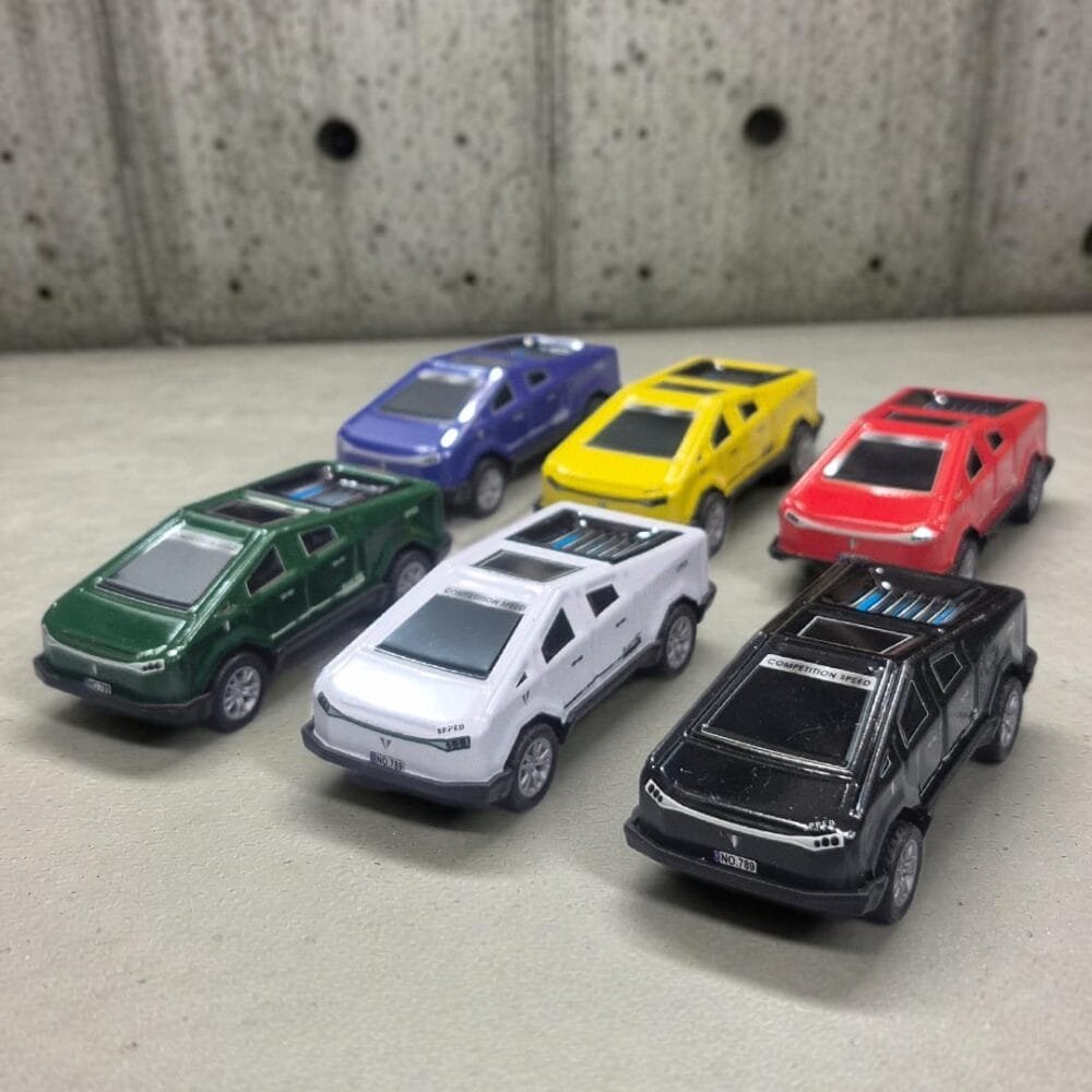 SDL 6 Pieces of Tesla Model Pull Back Toy Car for Kids and Show Decors
