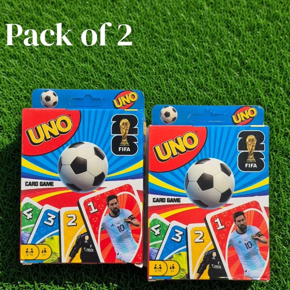 SDL 2 Packs of Football Theme Uno for Kids and Adults Travel and Indoor Card Games