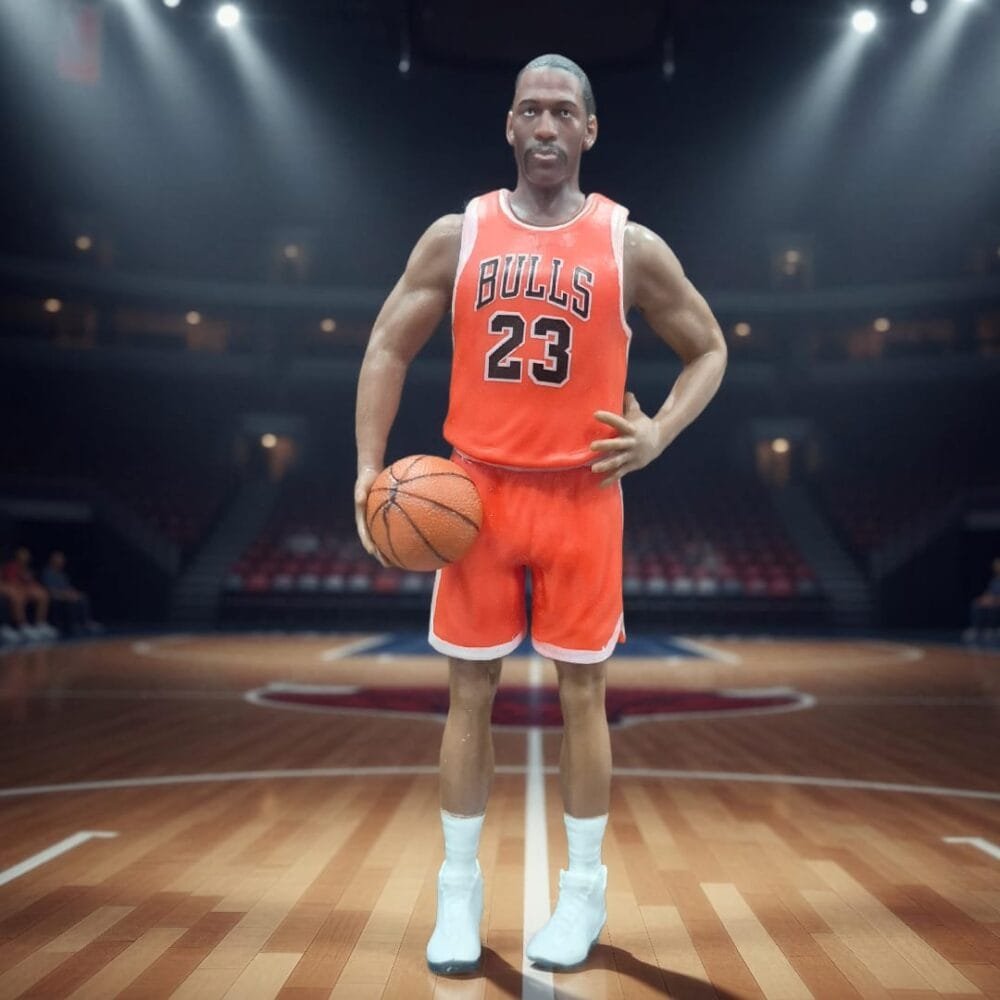 SDL Best Basketball Player Michael Jordan Figurines for Show Decors and Gift Options of height 18cm