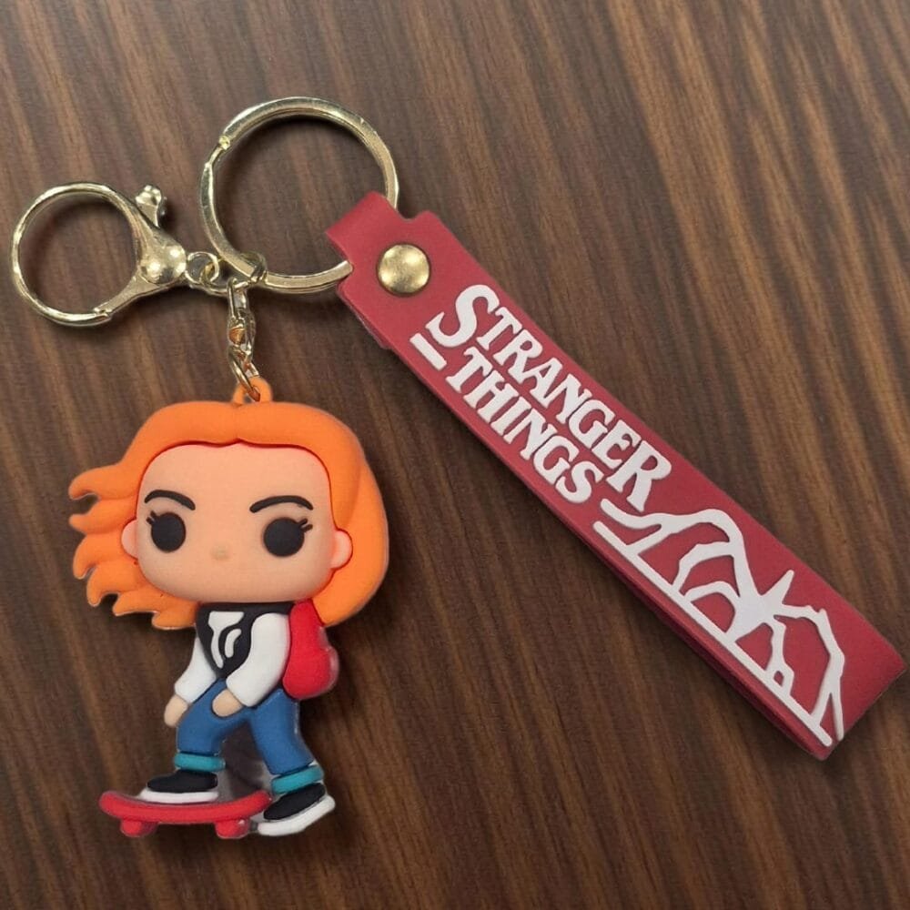 SDL Premium Silicone Keychain of Max Mayfield Character from Stranger Things of All Key Types