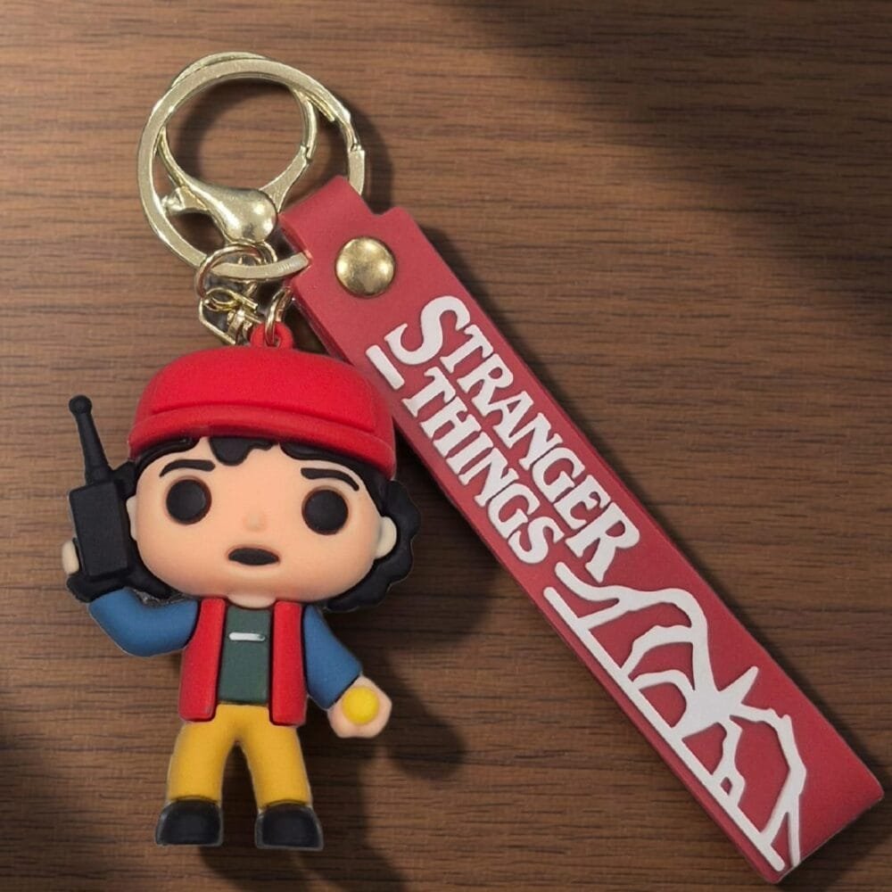 SDL Premium Silicone Keychain of Dustin Henderson Character from Stranger Things of All Key Types