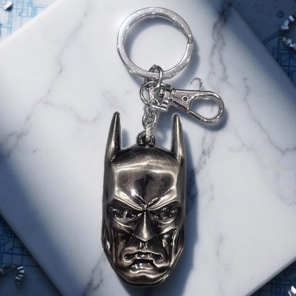 SDL Premium Batman Face Heavy Metal Keychain for Batman and DC Fans for Bike, Car and House Keys