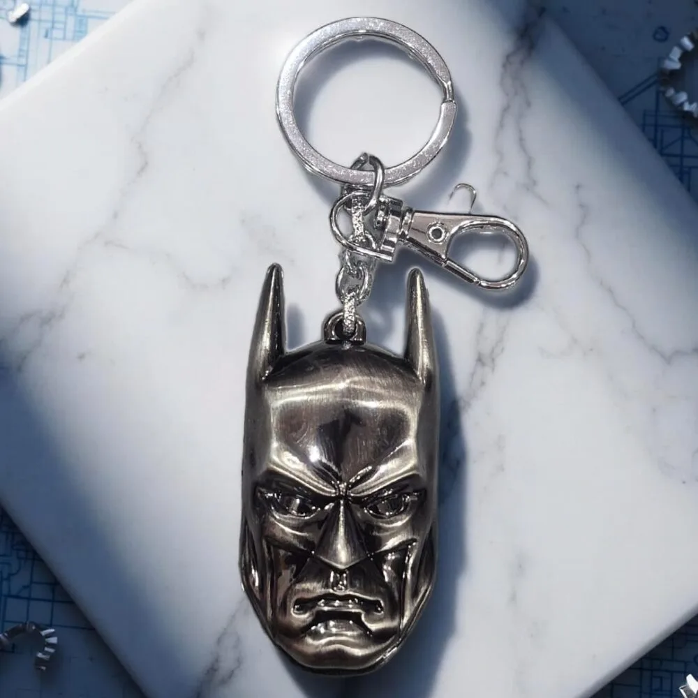 SDL Premium Batman Face Heavy Metal Keychain for Batman and DC