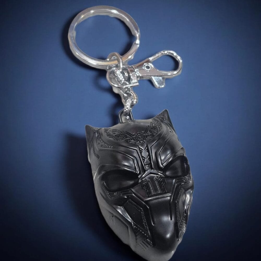 SDL Premium Heavy Metal Black Panther Keychain for Marvel and Avengers Fan for Bike, Car and House Keys