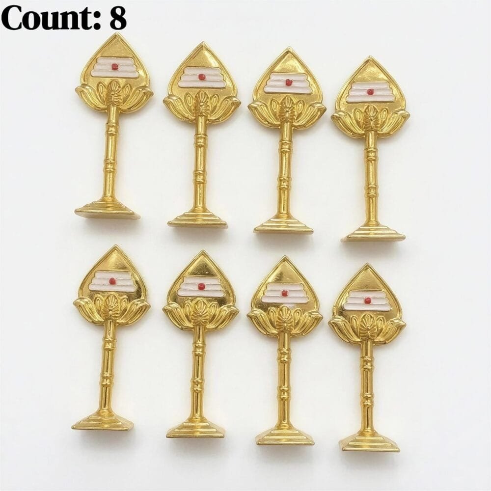 SDL 8 Pieces of Golden Murugan Vel with Stickets of 3inch for Gifts and Return Gifts
