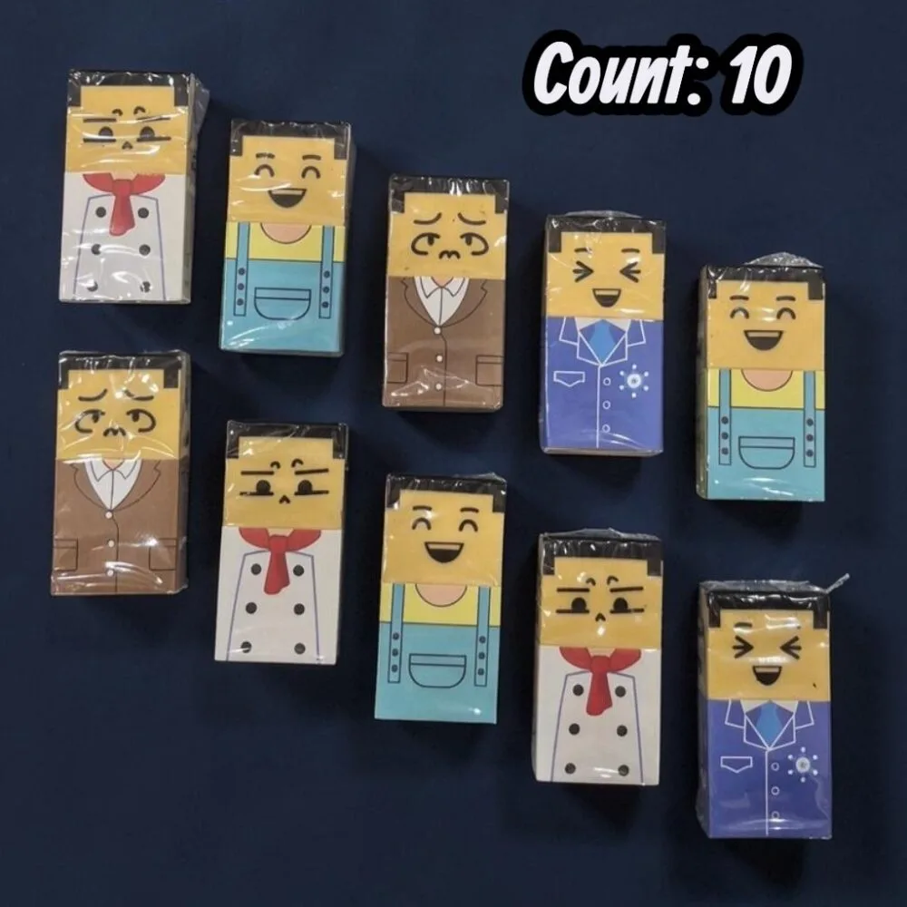 SDL 10 Pieces of Cute Hair to Bald Uncle Eraser for Gifts and Return Gifts for Kids and Adults