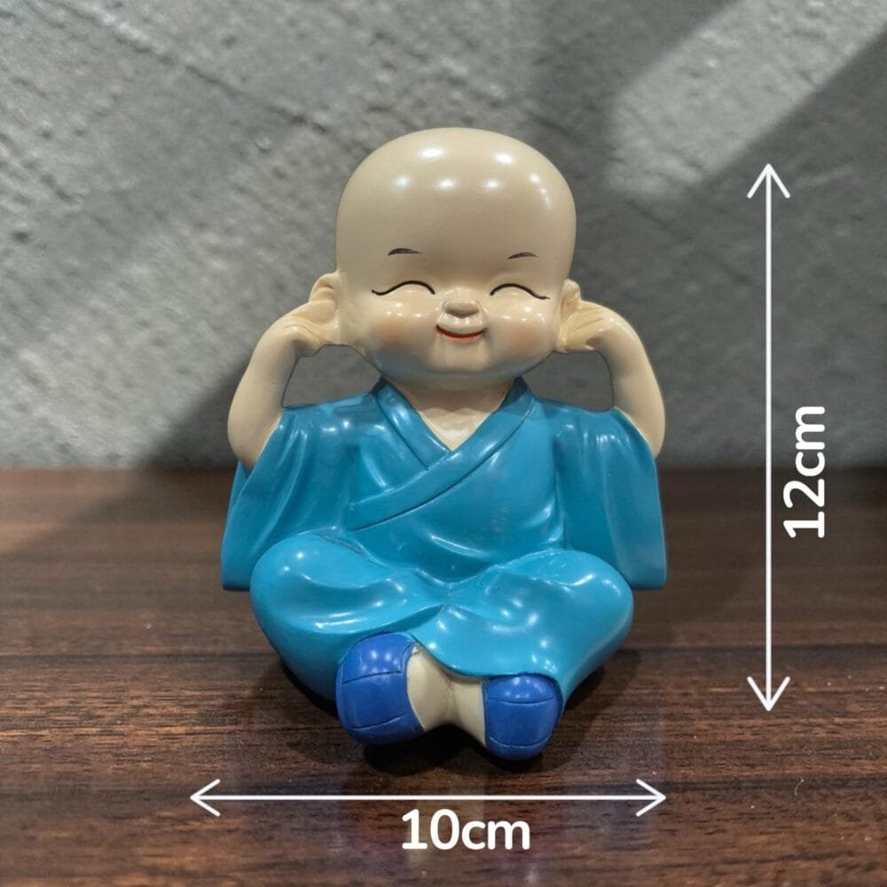 SDL 1 Piece of Cute Lightweight Buddha Figurine for Office Desks and Decors for Kitchen