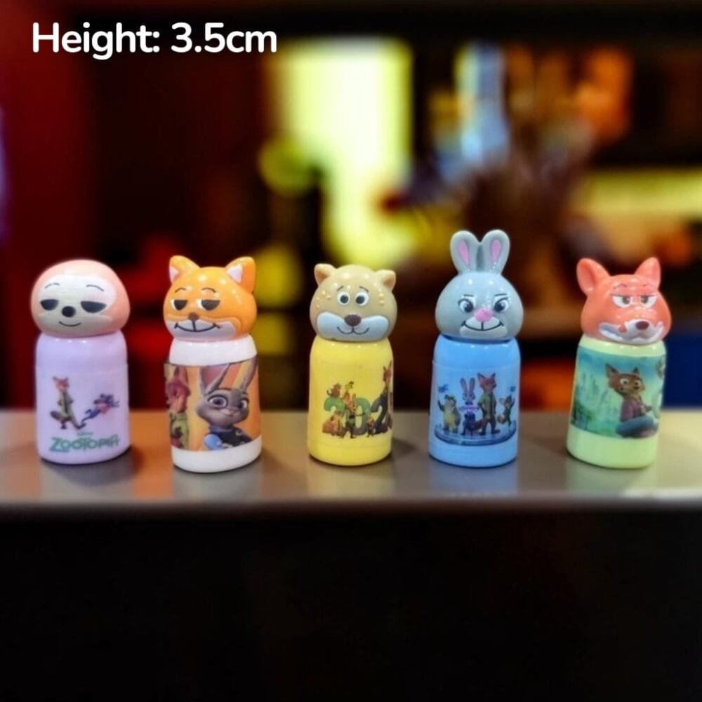 SDL 5 Pieces of Super Cute Zootopia Figurine of 3.5cm Height for Office Decors and Showpiece Decors