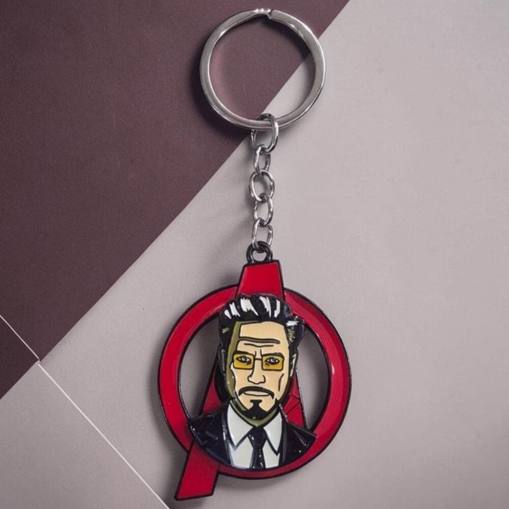 SDL 1 Piece of Premium Tony Stark Rotating Keychain for All Key Types