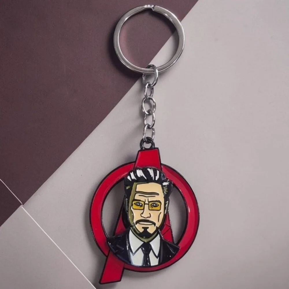 SDL 1 Piece of Premium Tony Stark Rotating Keychain for All Key Types