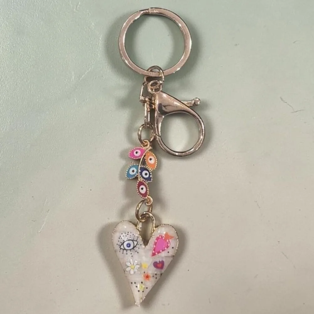 SDL 1 Piece of Premium Lightweight Aesthetic Look Evil Eye Metal Keychain for Girls And Ladies Gifts
