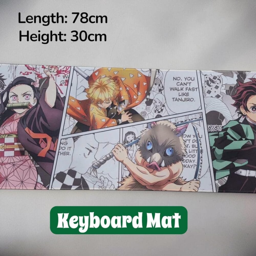 SDL 1 Piece of Premium Demon Slayer Design Laptop or Keyboard Mat for Stylish Look and Gifts
