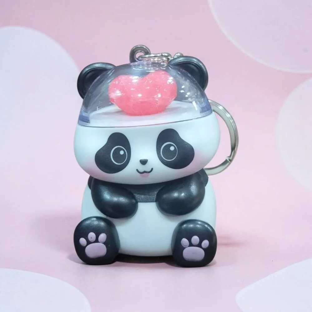 SDL 1 Set of Cute Panda Unique I Love You Sound and Light Keychain for Gifts and Couple Gifts
