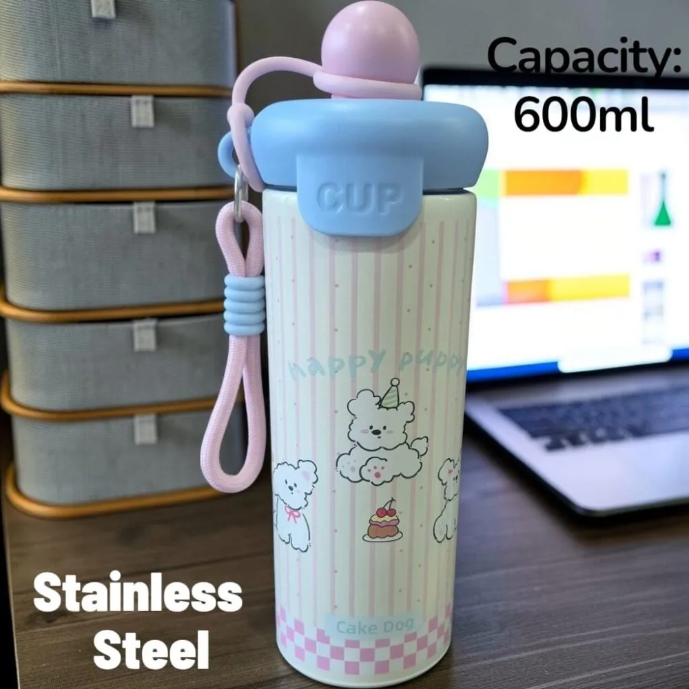 SDL 1 Piece of Premium Sipper Type Stainless Steel 600ml Bottle for Office and Home Needs