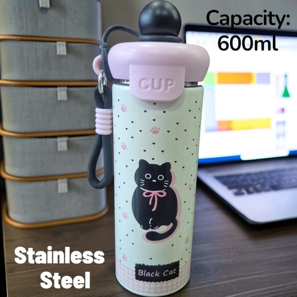 SDL 1 Piece of Premium Sipper Type Stainless Steel 600ml Bottle for Office and Home Needs