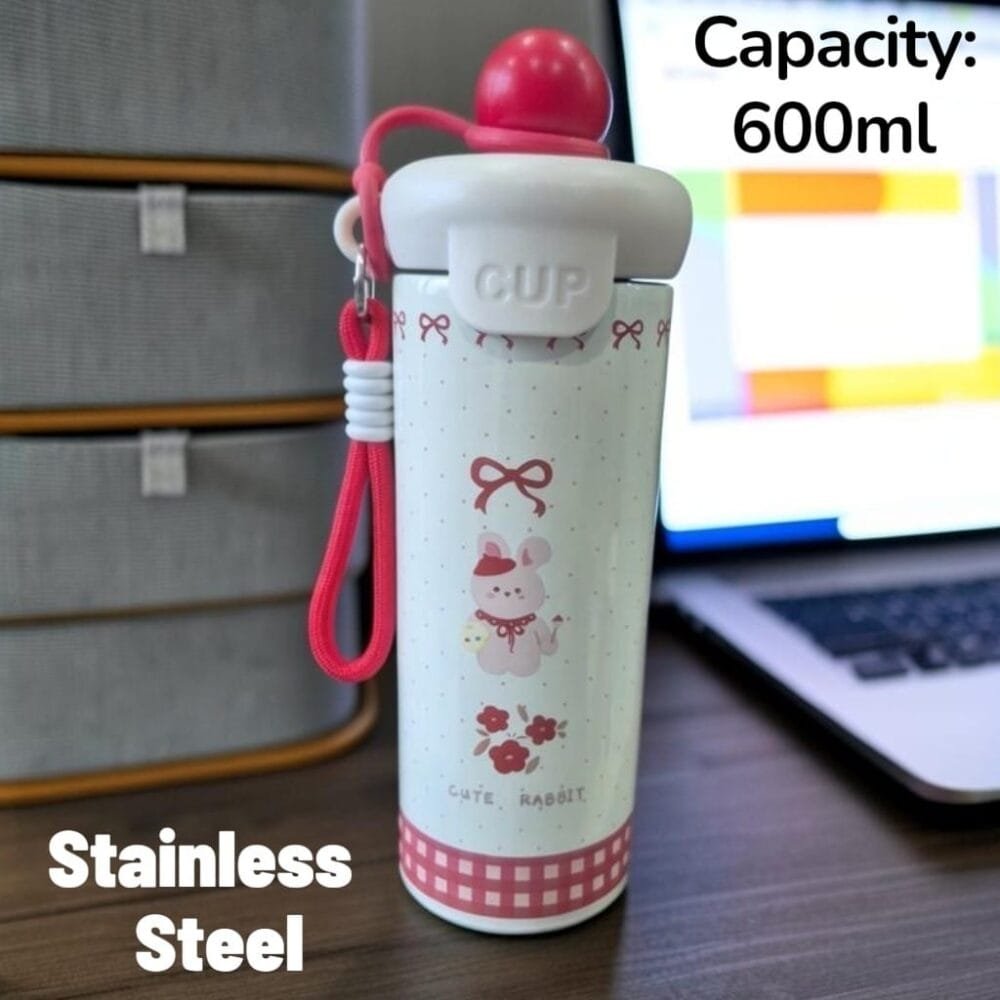 SDL 1 Piece of Premium Sipper Type Stainless Steel 600ml Bottle for Office and Home Needs