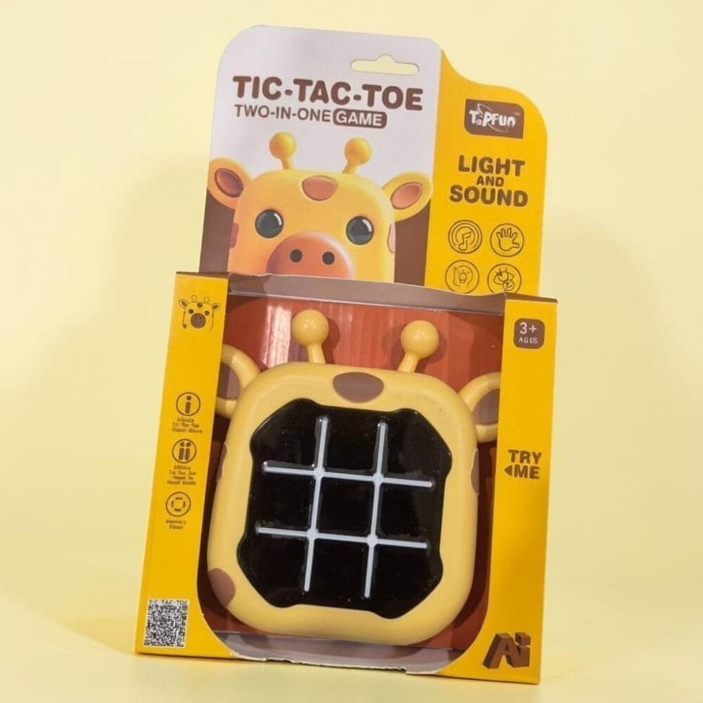 SDL 1 Piece of Premium Giraffe Design Electronic Tic Tac Toe Game for Kids Gifts and Indoor, Travel Games