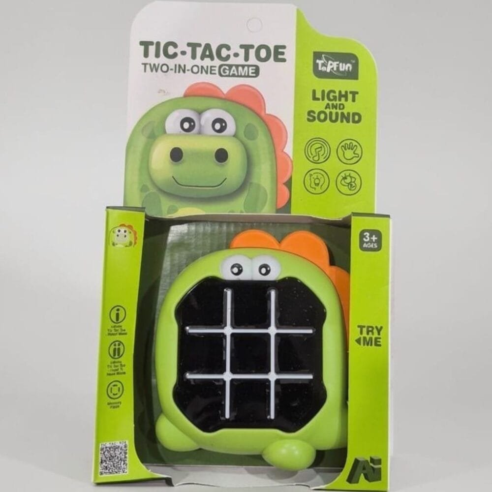 SDL 1 Piece of Premium Dino Design Electronic Tic Tac Toe Game for Kids Gifts and Indoor, Travel Games