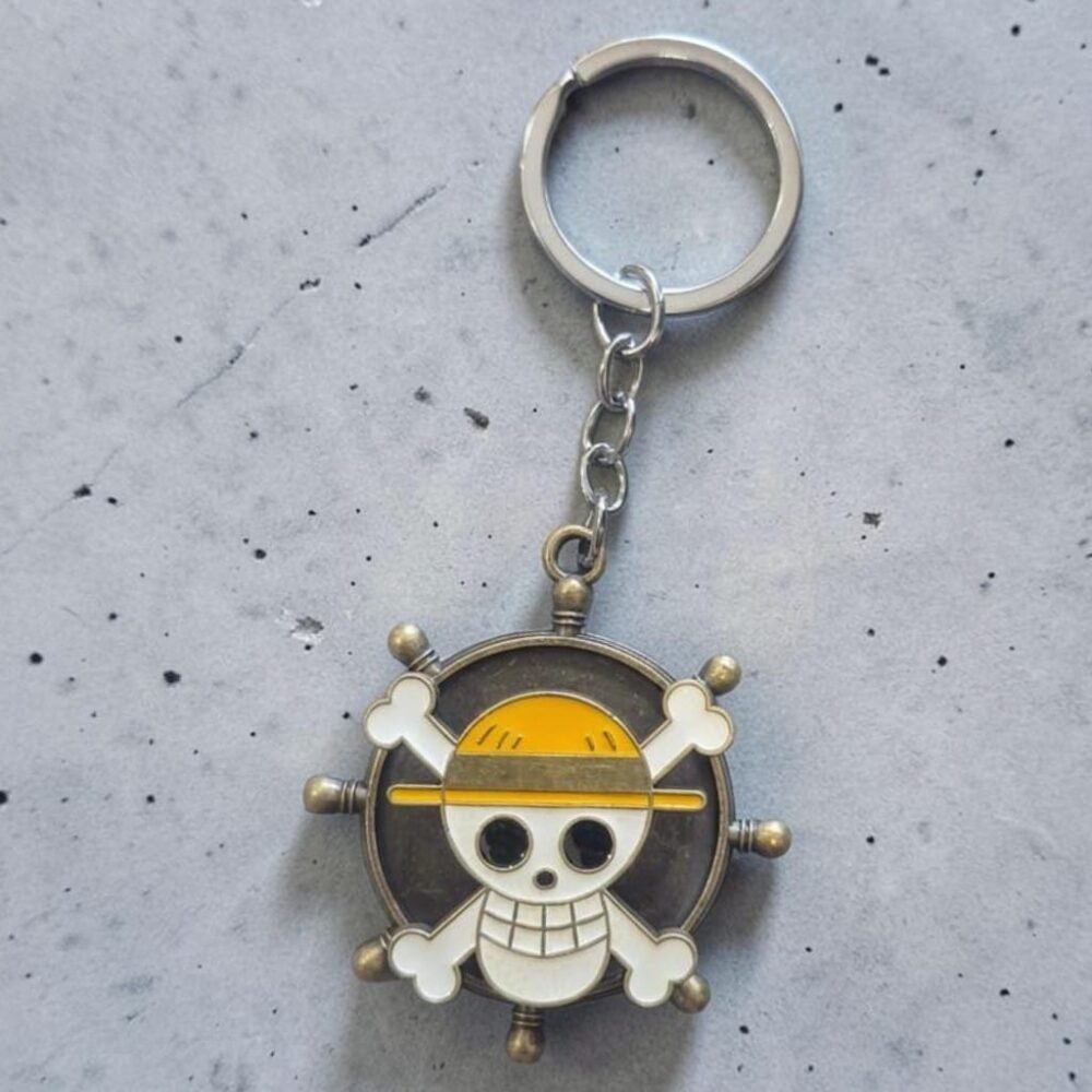 SDL 1 Piece of Onepiece Metal Rotating Keychain for Gifts and Fans