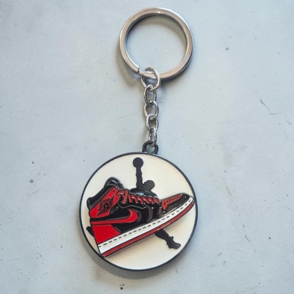 SDL 1 Piece of Basketball Shoe Metal Rotating Keychain for Gifts and Fans