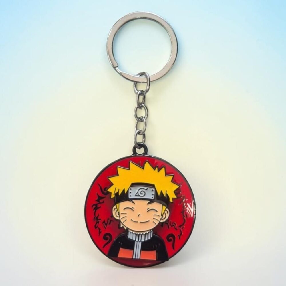 SDL 1 Piece of Naruto Metal Rotating Keychain for Gifts and Fans